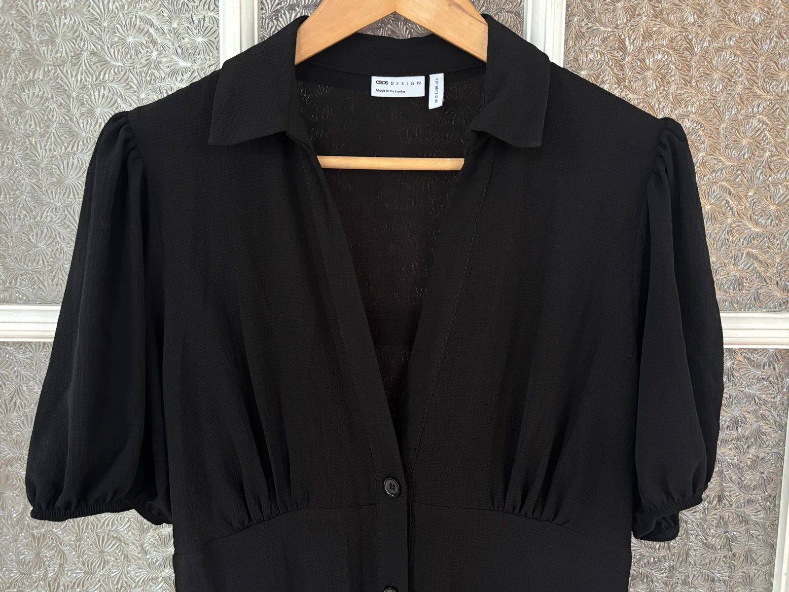 🖤 Mooi ASOS DESIGN lange zwarte jurk – Maat 38 – photo 3